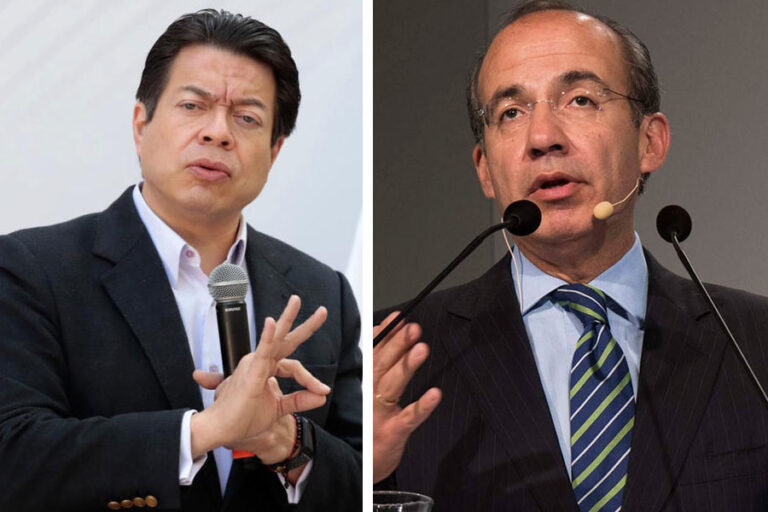 Mario Delgado y Felipe Calderón se enfrentan en redes sociales